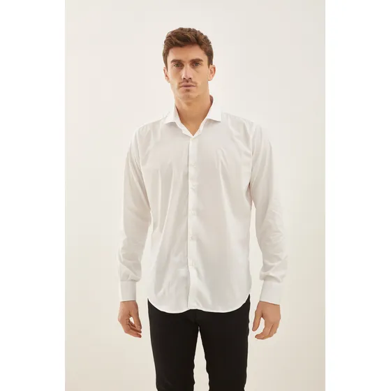 Camisa Para Hombre De Cuello Americano Oxford Airborn