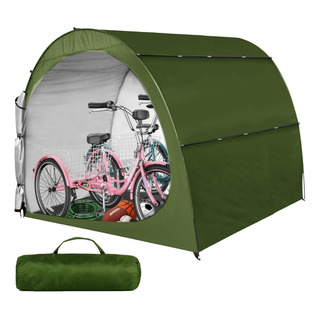Cobertizo De Almacenamiento Portátil Impermeable; H&zt Verde Cobertizo De Almacenamiento Portátil Impermeable; H&zt Verde