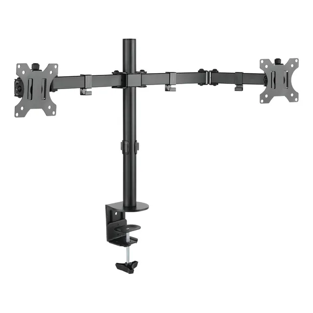 Soporte doble monitor de escritorio Intelaid IT-DB91E Negro