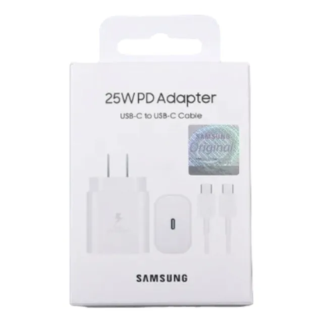 Cargador Tipo C Carga Super Rapida 25w En Caja Color Blanco