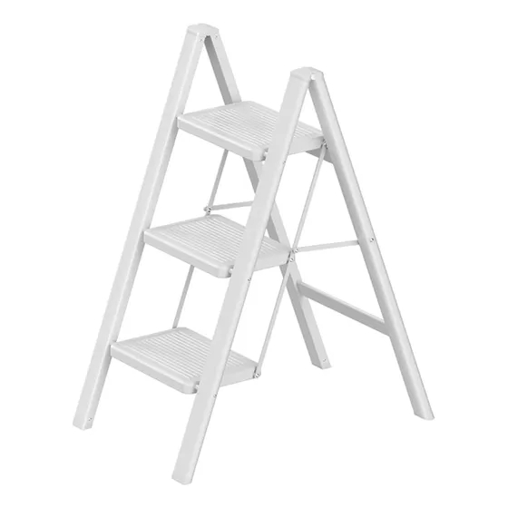 Taburete Plegable De Escalera De 3 Escalones Con Pedal Antid