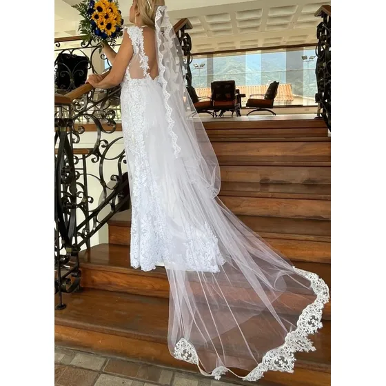 Vestido Novia Blanco Talla S