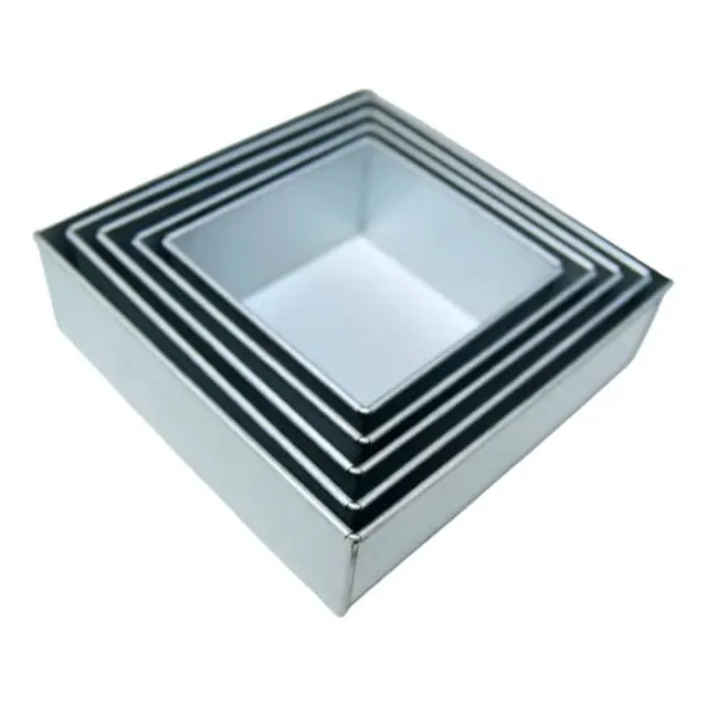 Molde Cuadrado Para Torta Num:4 Altura 10cm. 26x26