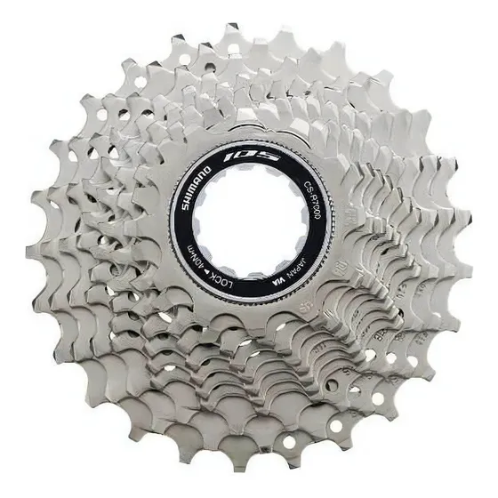 Cassete Shimano 105 R7000 11v 12-25 Speed Ultegra Dura Ace Cor Prata Quantidade Máxima De Dentes 25 Quantidade Mínima De Dentes 12