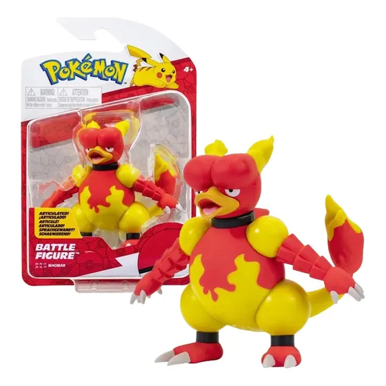 Pokemon Figuras De Batalla Magmar 9cm Original  