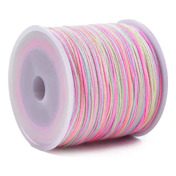 Rollo Hilo Chino 0.8mm Insumo De Bisutería Todo Los Colores Multicolor