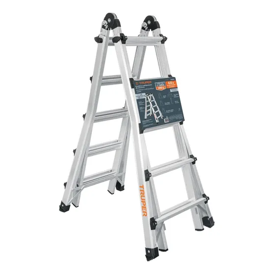 Escalera Multipropósito Telescópica Aluminio Truper Emt-10