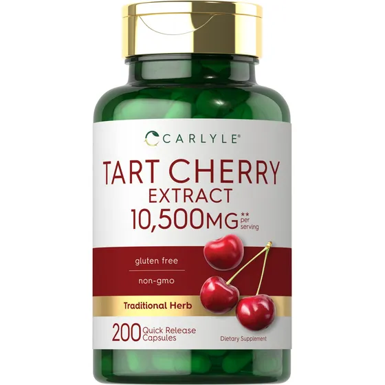 Suplemento Carlyle Tart Cherry, Cápsulas De 10,500 Mg, 200 P