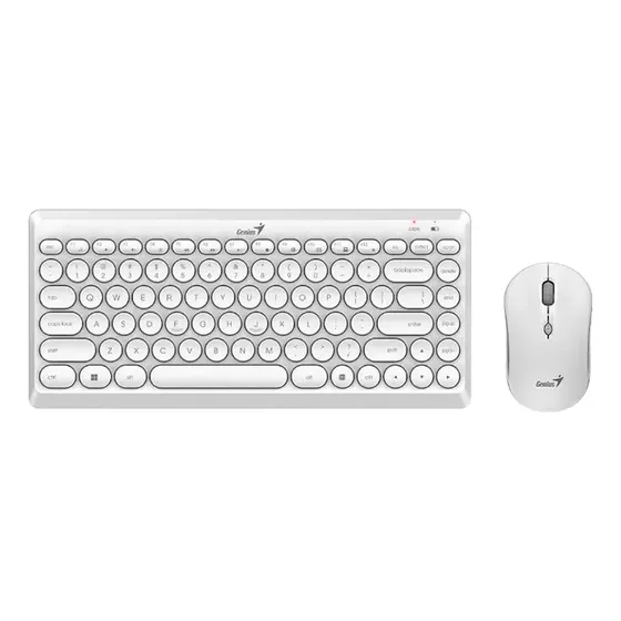 Combo Teclado + Mouse Luxe Mate Q8000 White Genius