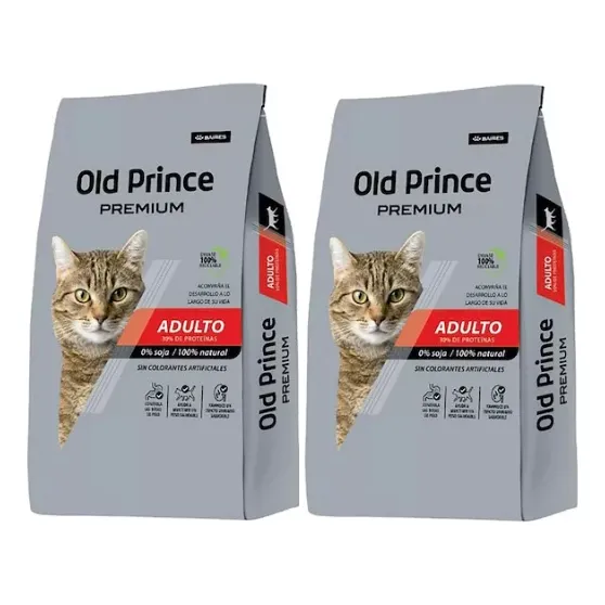 2 Unidades Old Prince Premium Gato Adulto X 7.5kg