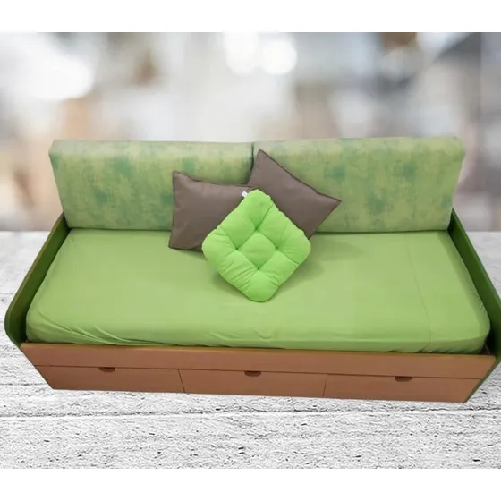 Sofa Cama Individual Con 3 Gavetas