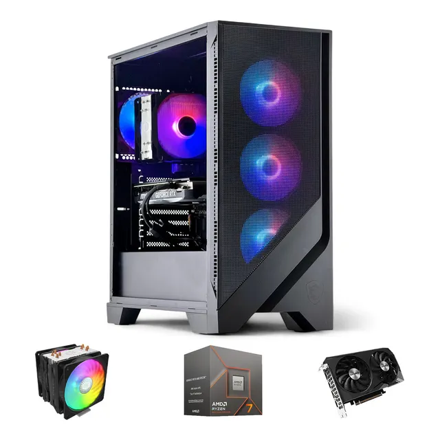 Pc Gamer: Amd Ryzen 7 8700 32gb Ddr5 2tb Rtx 4060 Wifi Air