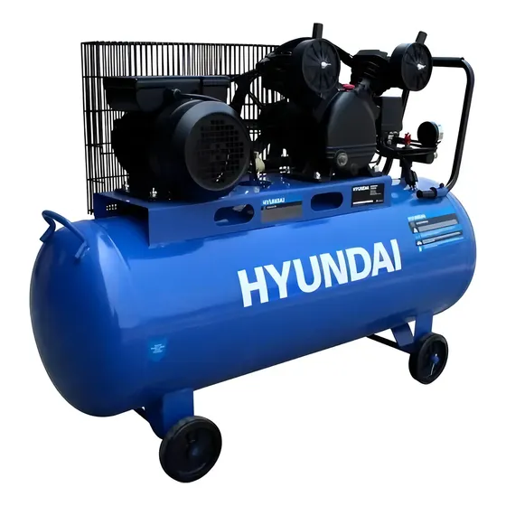 Compresor De Aire 200 Litros 2 Hp Hyac200c Hyundai G P Color Azul Frecuencia 50hz | Cuotas sin interés