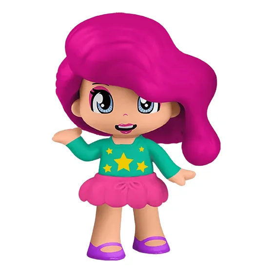 Muñeca Juguete Sorpresa Pinypon Famosa Revela Cabello Niña