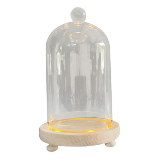 Cristal Cloche Dome Cloche Bell Jar Display Case Ornamento Cristal Cloche Dome Cloche Bell Jar Display Case Ornamento