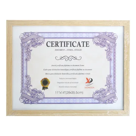 Marco Para Certificado Documento Diploma Vidrio 28x35.5 Cm