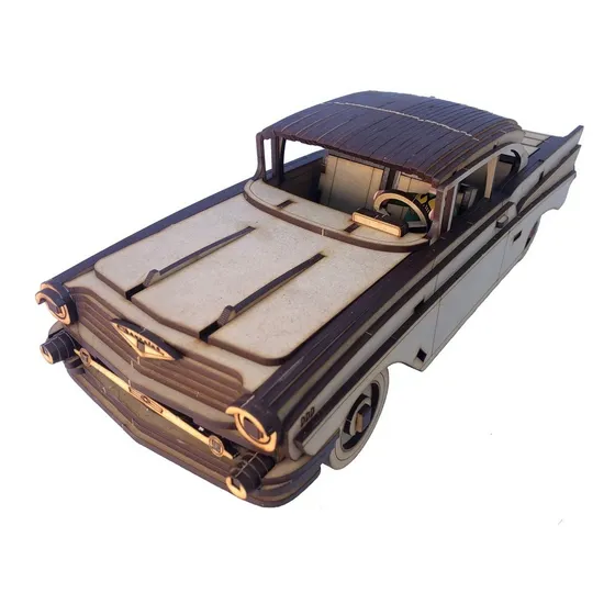 Rompecabezas 3d Auto Chevrolet Bel Air 1957 Maqueta 