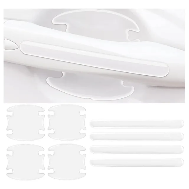 Protector De Arañazos Para Coche, Pegatina De Silicona 8pcs