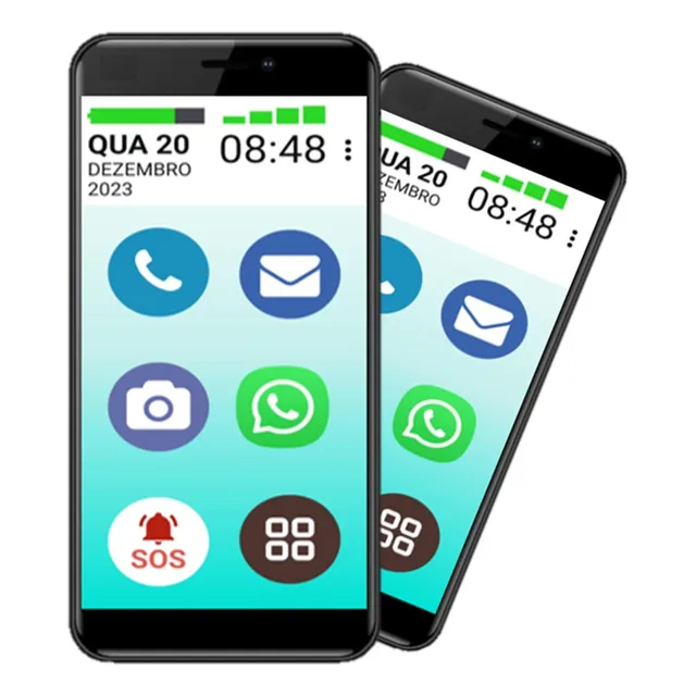 Vovô&vovófone Samsung 4g 128gb Tela 6.7 Faz Ligação De Video Cor Preto