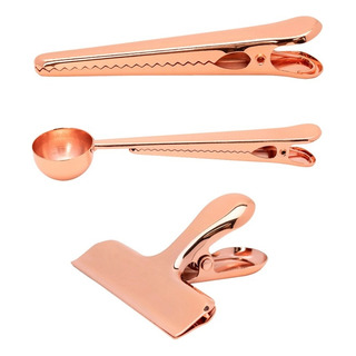 Kit Colher Medidora Prendedor Clip 2 Prendedores Cobre Kit Colher Medidora Prendedor Clip 2 Prendedores Cobre
