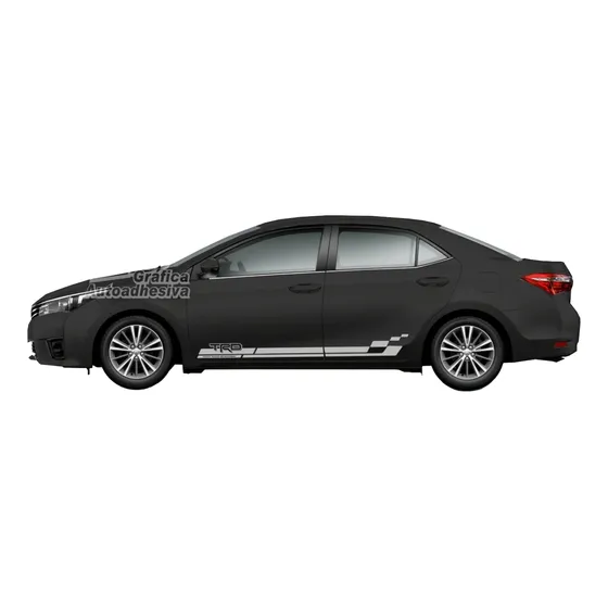 Calco Toyota Corolla 2013 - 2019 Trd Flag Juego Laterales