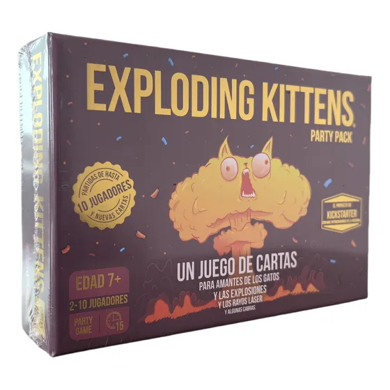 Exploding Kittens Party Pack Juego De Mesa En Español  2-10