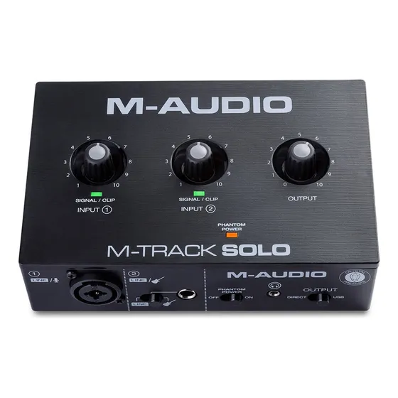 Interface De Audio M-audio M-track Solo 2 Canais Usb 5v