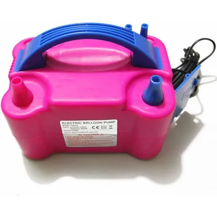 Electrónic baloon pump inflador eléctrico globos doble boquilla maquina para inflar globos infla bombas fiestas inflador de globo 2 inyectores