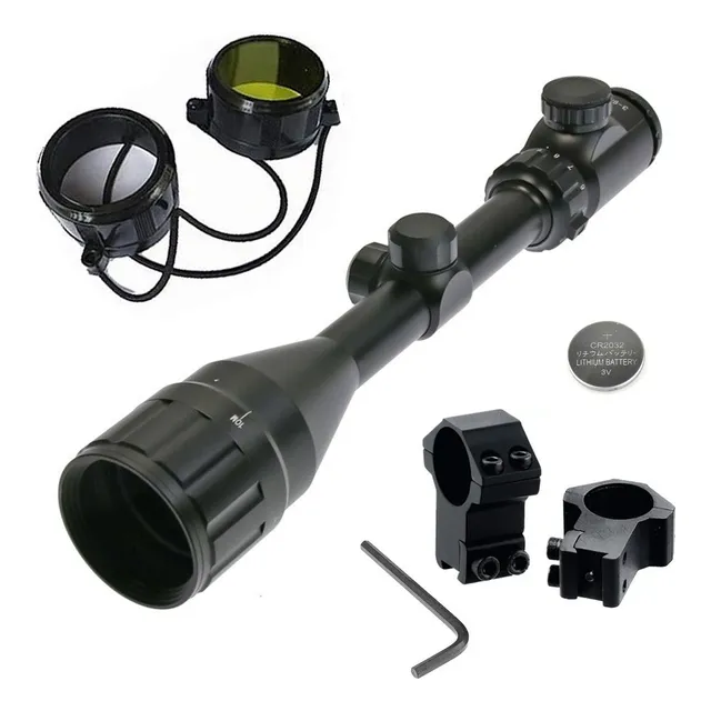 Mira Telescópica 3-9x50 Aoe Retículo Iluminado Mil Dot Zoom