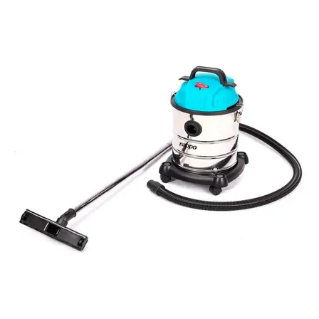 Aspiradora Industrial De Tacho Nappo Aspira Líquidos Nlai-028 20l Plateado Y Celeste 220v 50hz/60hz