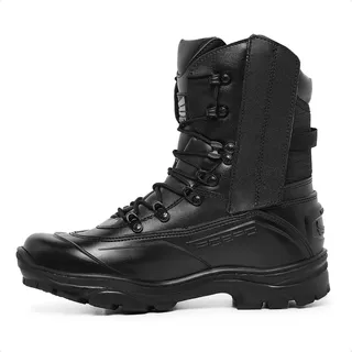 Bota Coturno Militar Acero Tiger Pro Com Ziper Couro TĂĄtico Bota Coturno Militar Acero Tiger Pro Com Ziper Couro TĂĄtico