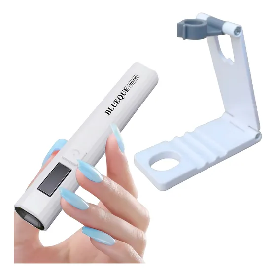 Mini Lampara Portatil Para Uñas Y Soporte