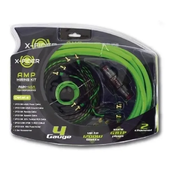 Kit De Instalación X-fider Awk-4ga #4 Con 2 Juegos Rca