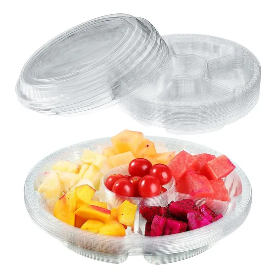 10 Bandeja Redonda Para Servir Aperitivo Tapa Fruta 10.4