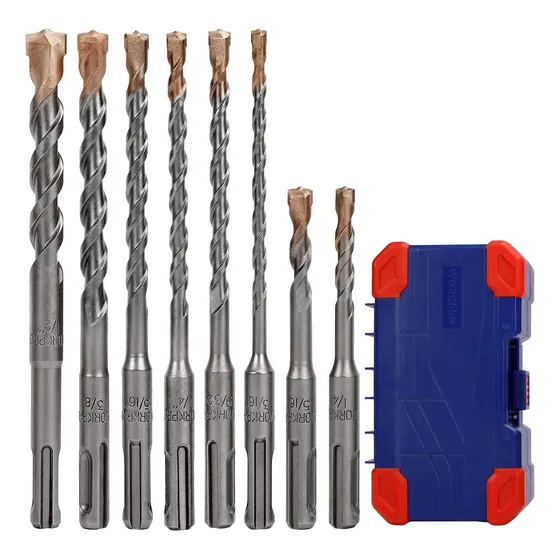 Juegos De Mecha Sds-plus Punta Carburo - 8 Pzas - Workpro