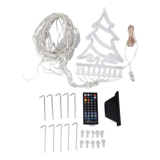 305 Luces Led De Cascada De 9 Cadenas Con Control Remoto