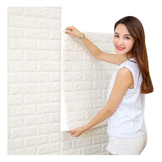 60 Panel Papel Tapiz 3d Vinilo Ladrillo Pared Azulejo Adhesi