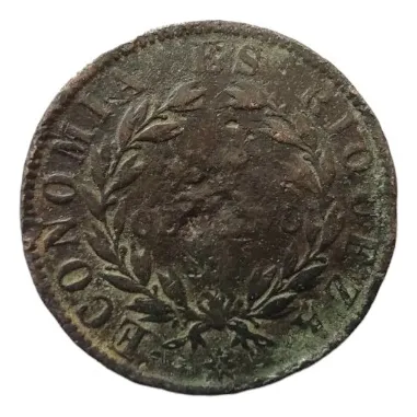 Moneda Chile 1 Centavo 1853 Delgado (&1087