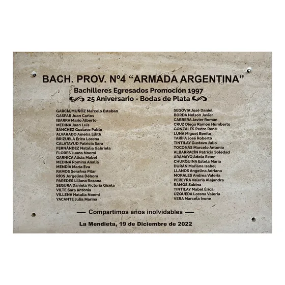 Placa De Mármol Personalizada Cementerio Recordatoria Inaug 
