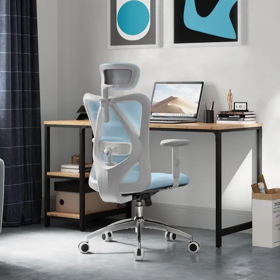 Silla Ergonomica Oficina Con Reposacabezas Ajustable M18