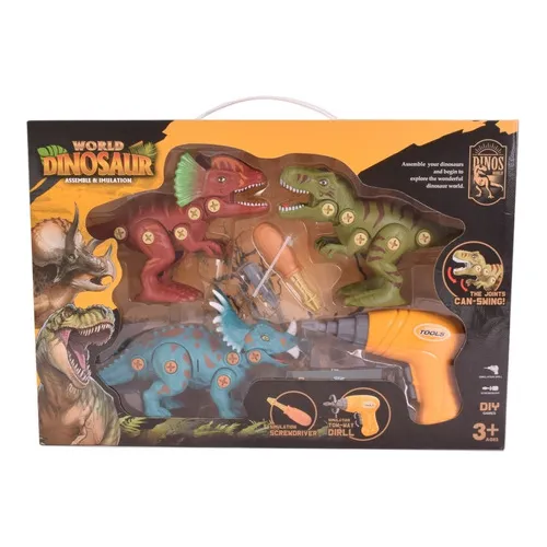 Dinosaurios Juego Para Armar X3 Con Articulaciones