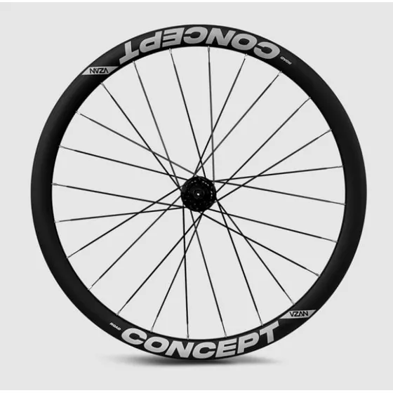 Rodas Vzan Concept Speed 700c Preta Disco Bike Estrada Cor Preto