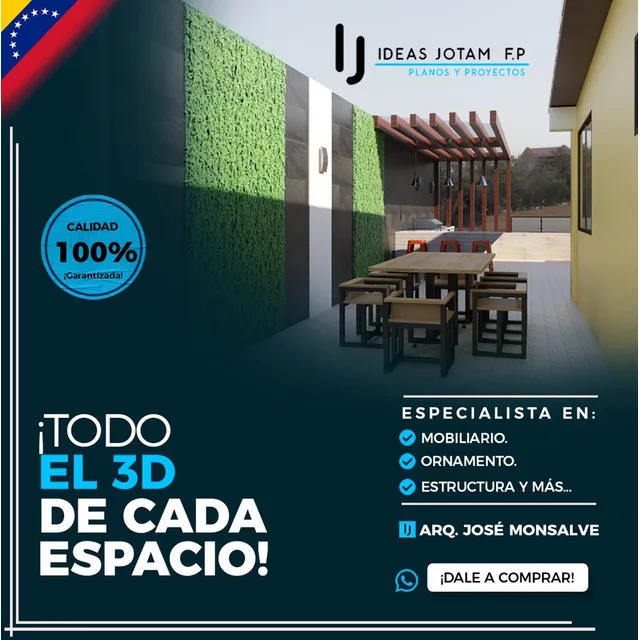 Render 3d Y Plano 2d