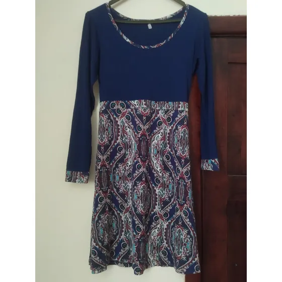 Vestido Estampado De Mujer Talla M Usado Poco Uso En Stock.