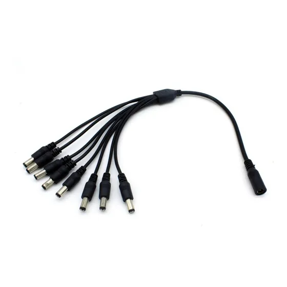 2 Cables Dc Divisor Splitter 1 Hembra A 8 Machos Stc-d18-17