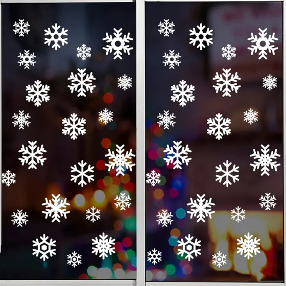 Copos De Nieve Navidad Y Circulos Vinil Vinilo Santa Pesebre