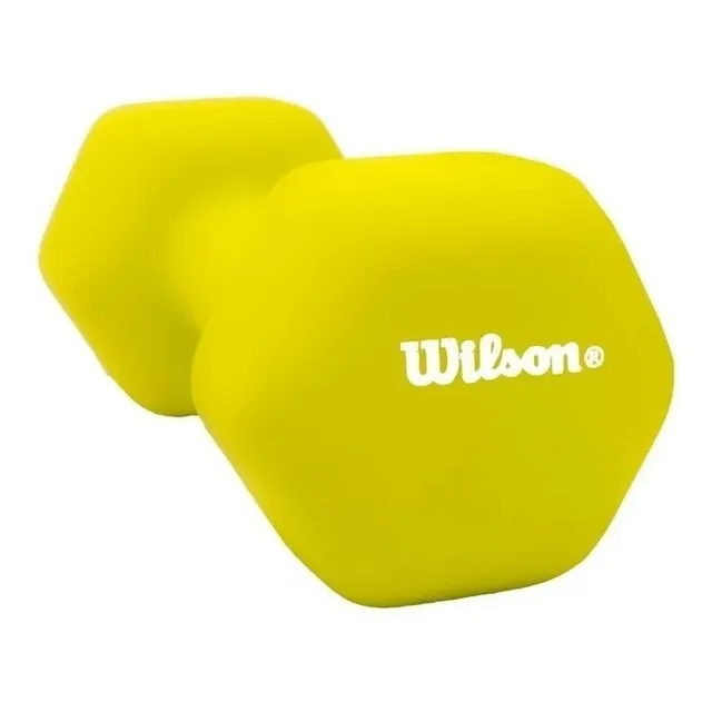 Pesa Mancuerna De 5 Lb Wilson De Neopreno Color Amarillo