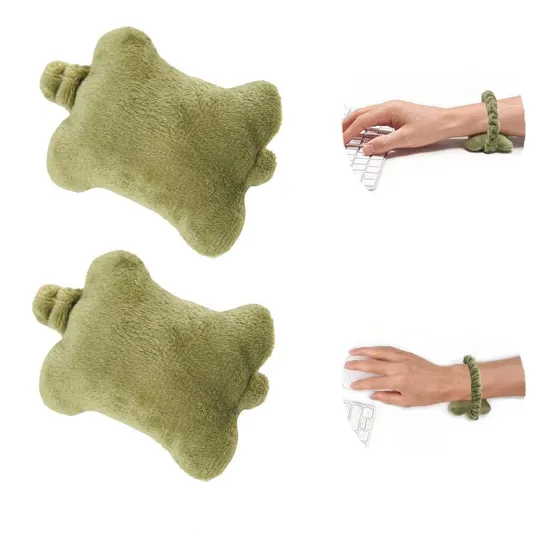 2 Reposamuñeca Para Teclado Espuma Viscoelastica Suave Casa