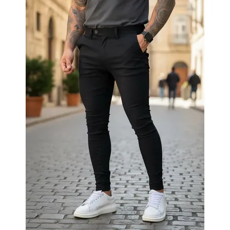 Calça Skinny Masculina Slim Bengaline Social Com Elastano