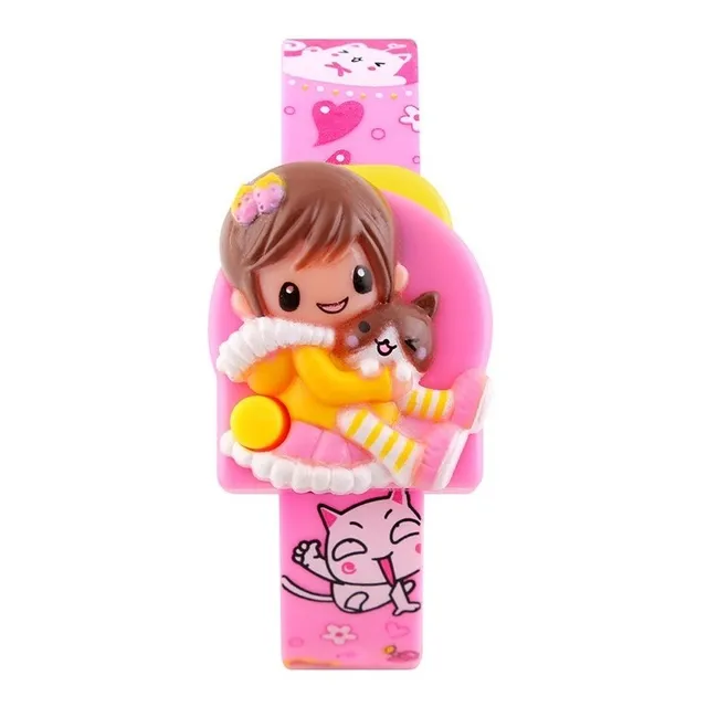 Reloj Skmei 1240 Niñas Pequeñas Rosado Pantalla Digital